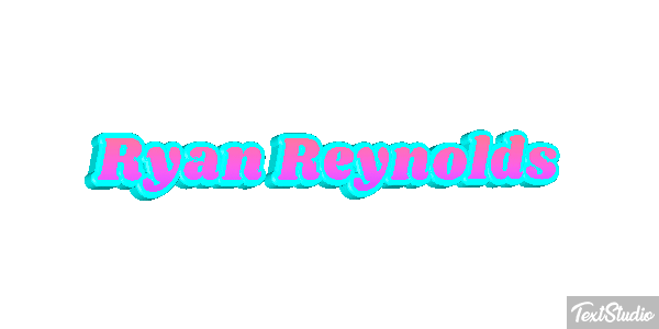 Ryan Reynolds Efeito do texto