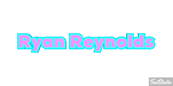 Ryan Reynolds Efeito do texto