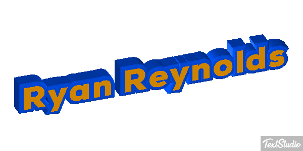 Ryan Reynolds Efeito do texto