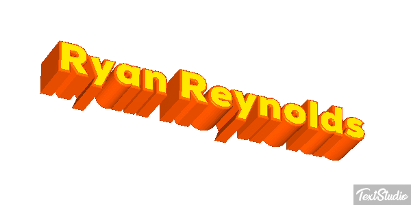 Ryan Reynolds Efeito do texto