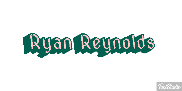 Ryan Reynolds Efeito do texto