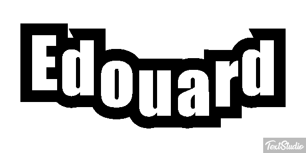 Édouard Text effect