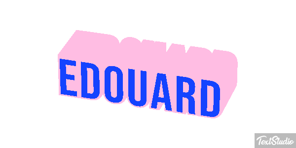 Édouard Text effect
