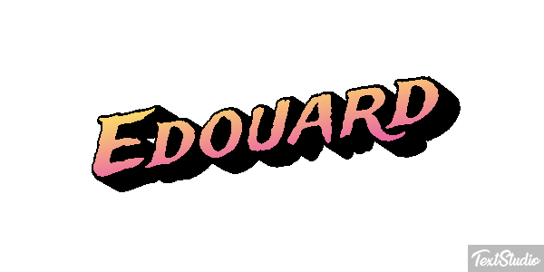 Édouard Text effect