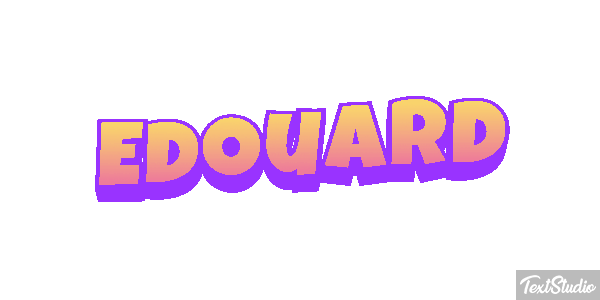 Édouard Text effect