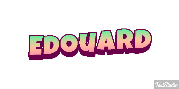 Édouard Text effect