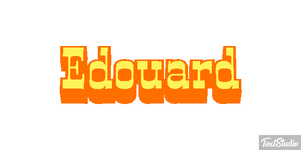 Édouard Text effect