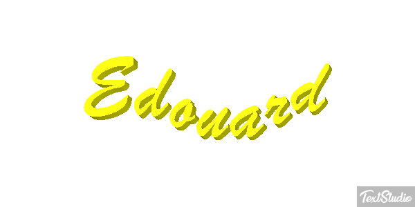 Édouard Text effect