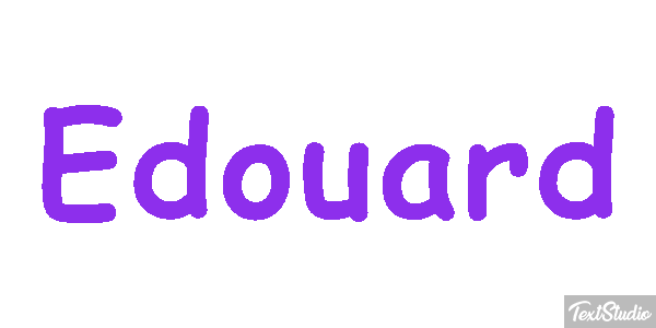 Édouard Text effect