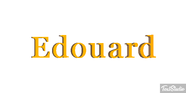 Édouard Text effect