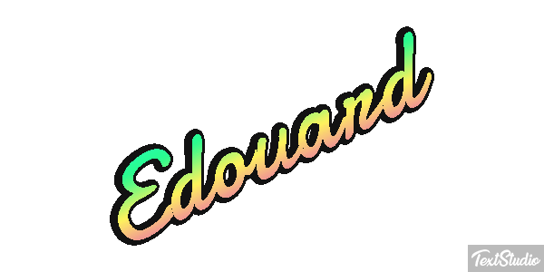 Édouard Text effect