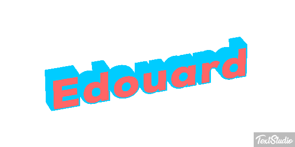 Édouard Text effect
