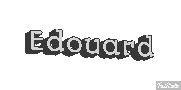 Édouard Text effect