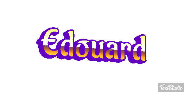 Édouard Text effect