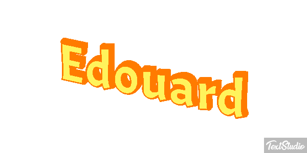 Édouard Text effect