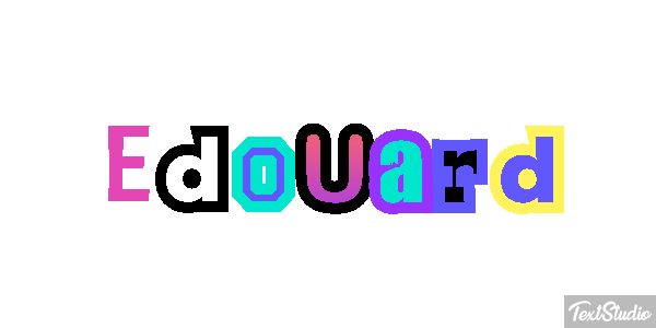 Édouard Text effect