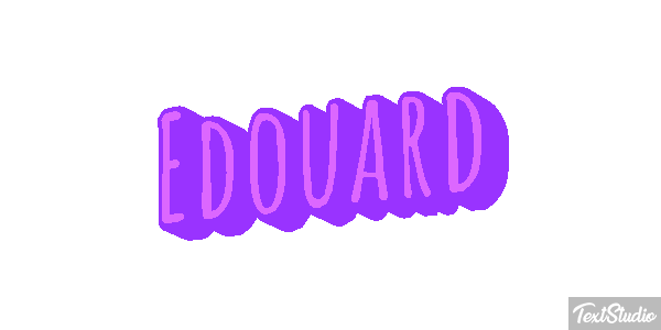 Édouard Text effect