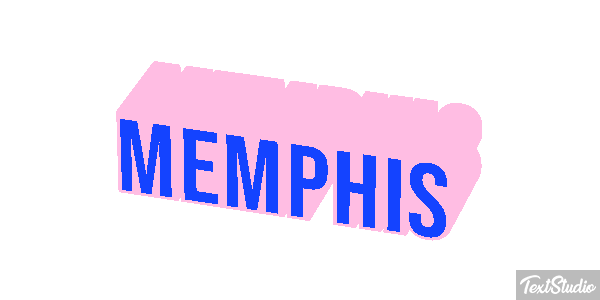 Memphis Tekst effect