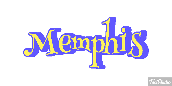 Memphis Tekst effect