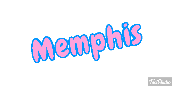 Memphis Tekst effect