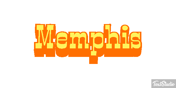Memphis Tekst effect