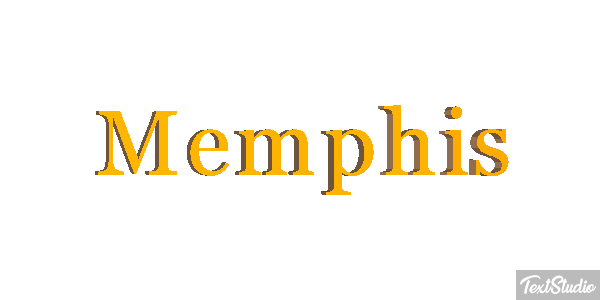 Memphis Tekst effect
