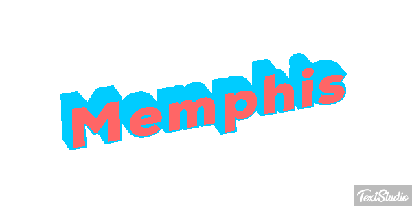 Memphis Tekst effect