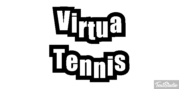 Virtua Tennis Efecto de texto