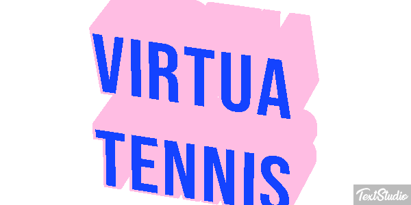 Virtua Tennis Efecto de texto