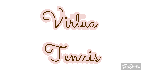 Virtua Tennis Efecto de texto