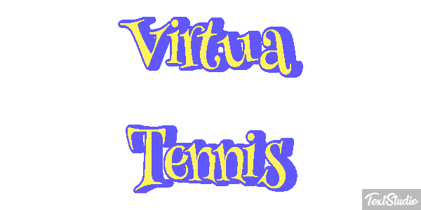 Virtua Tennis Efecto de texto