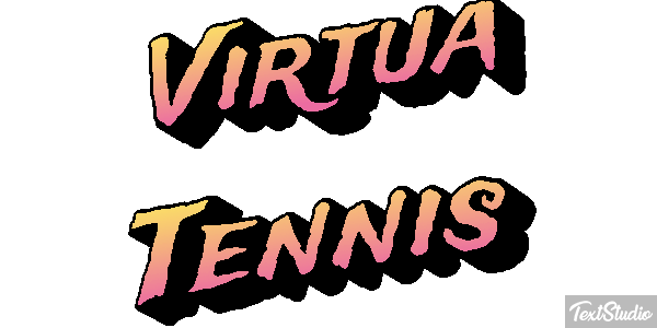 Virtua Tennis Efecto de texto
