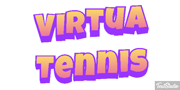 Virtua Tennis Efecto de texto