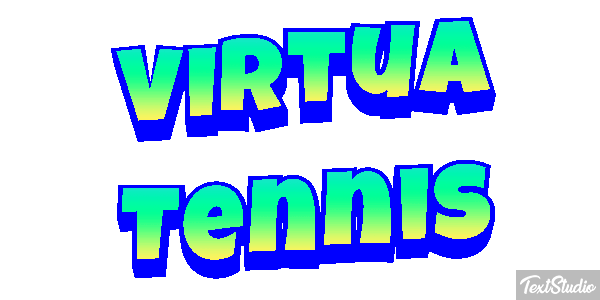 Virtua Tennis Efecto de texto