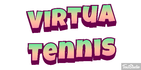 Virtua Tennis Efecto de texto