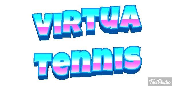 Virtua Tennis Efecto de texto