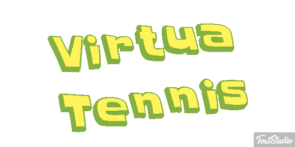 Virtua Tennis Efecto de texto