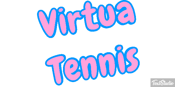 Virtua Tennis Efecto de texto