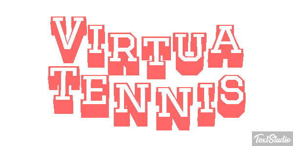 Virtua Tennis Efecto de texto