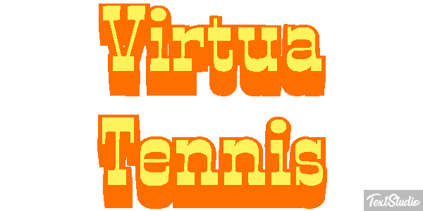 Virtua Tennis Efecto de texto