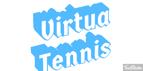 Virtua Tennis Efecto de texto
