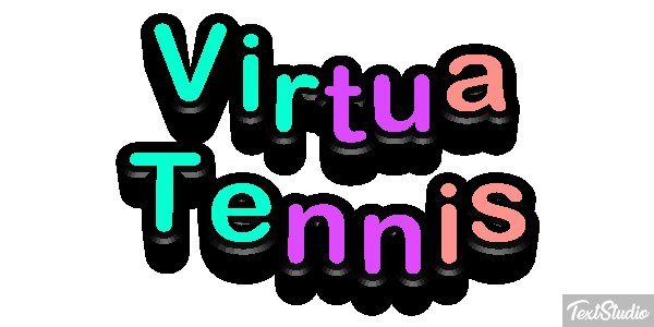 Virtua Tennis Efecto de texto