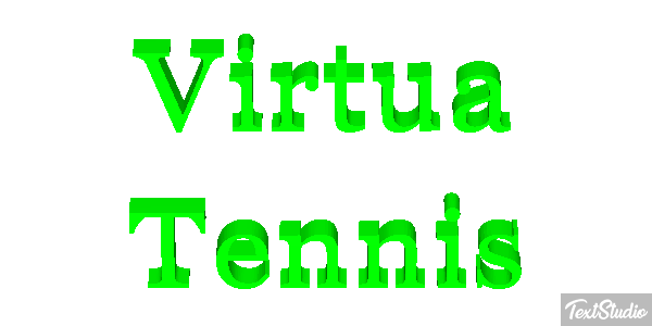Virtua Tennis Efecto de texto