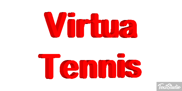 Virtua Tennis Efecto de texto