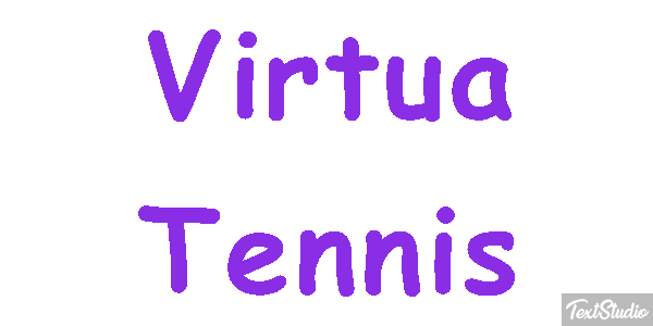 Virtua Tennis Efecto de texto