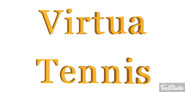 Virtua Tennis Efecto de texto
