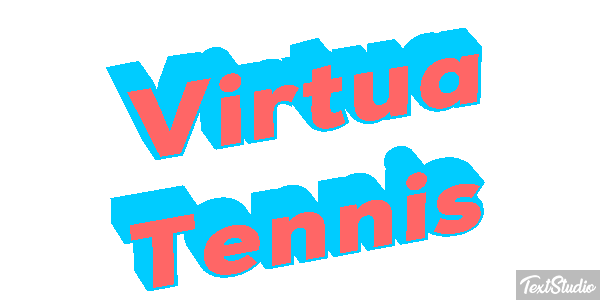 Virtua Tennis Efecto de texto