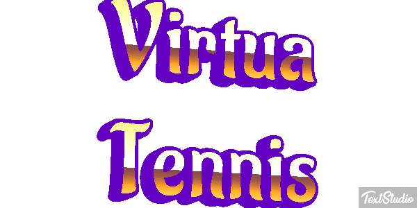Virtua Tennis Efecto de texto