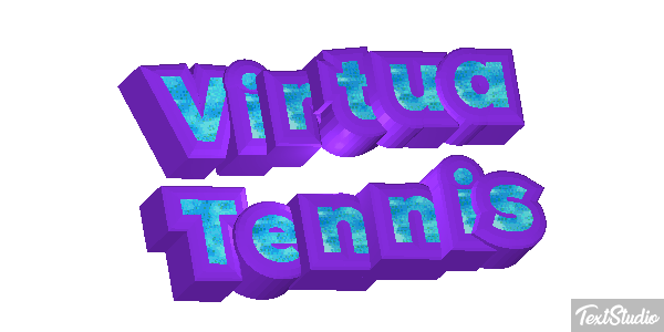 Virtua Tennis Efecto de texto