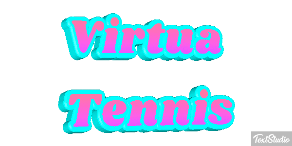 Virtua Tennis Efecto de texto